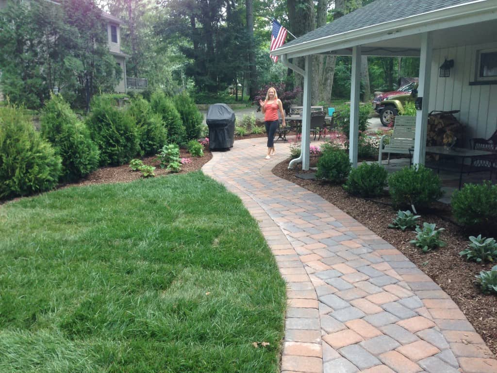 Residential Front Entrance Upgrade – Landscaping, Walks, Patios – Denville, NJ